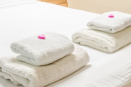 Sky Room. Comfy, clean, secure, relaxed, friendly.