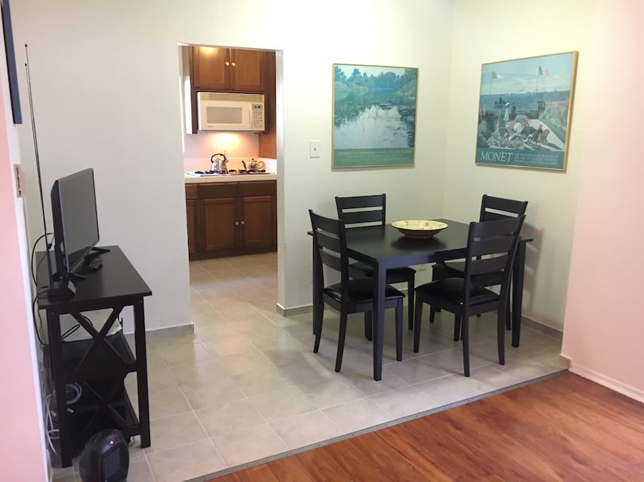Dining area, TV and WIFI