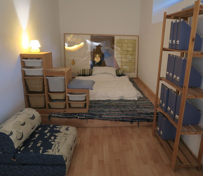 Chambre bleue (Deux lits simples)