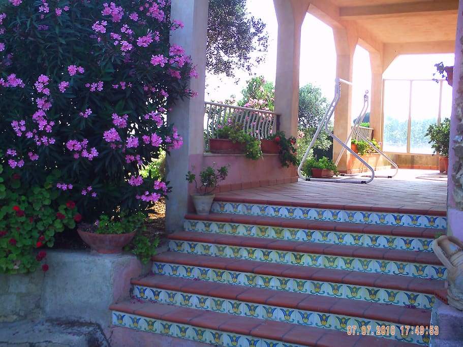 ingresso veranda al piano terra