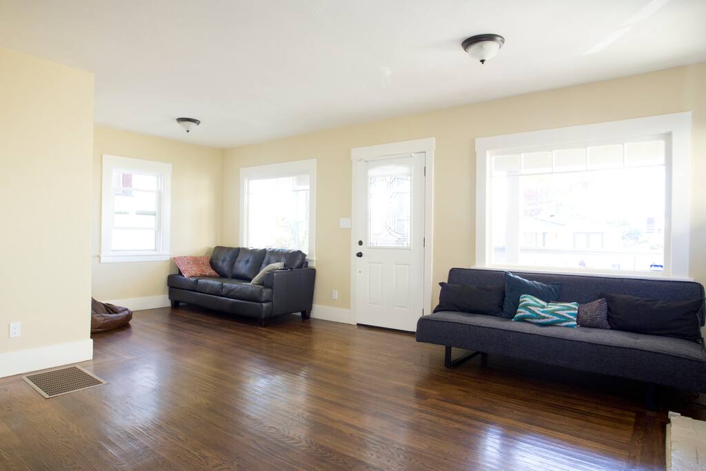 Living room. The mid to late afternoon light is glorious