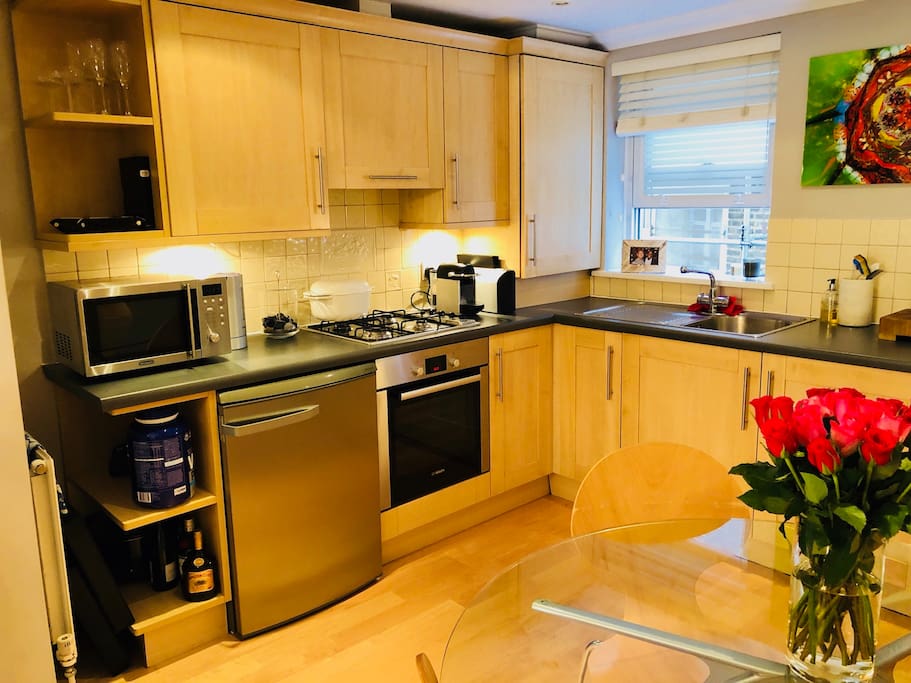 Kitchen and dining area
