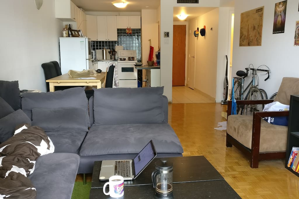 Kitchen and living room
