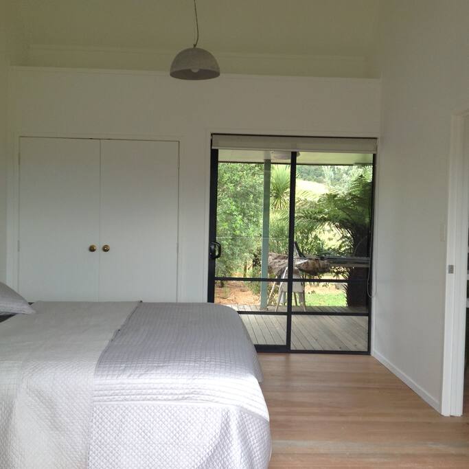 Large Bedroom ,super king bed with outside deck