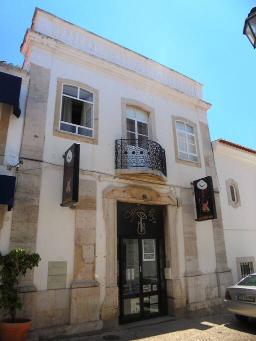 Front view of the Apartment (1st Floor) with a Bar/Disco below