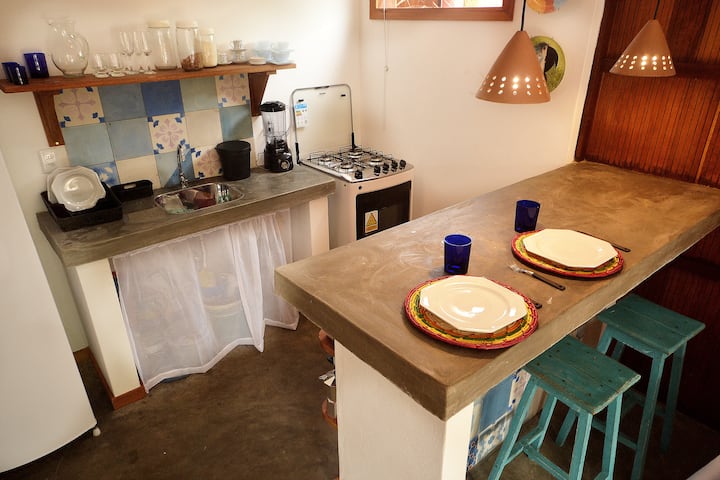 Bungalow Com Piscina Natural- Praia De Algodões - Bahía