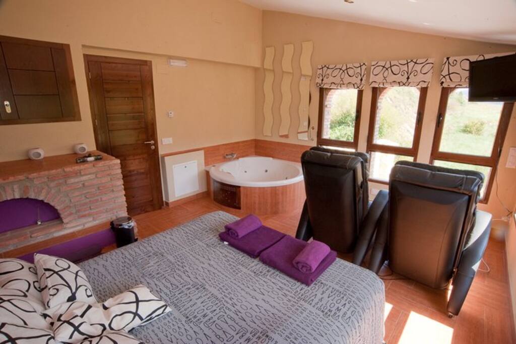 habitación y sillones de majaje