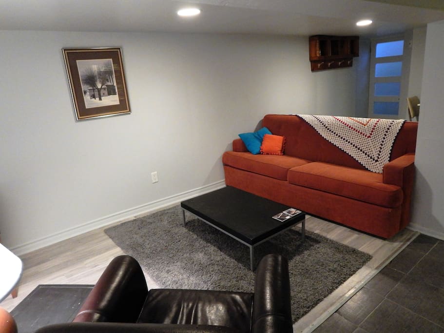 Comfy couch in the living room