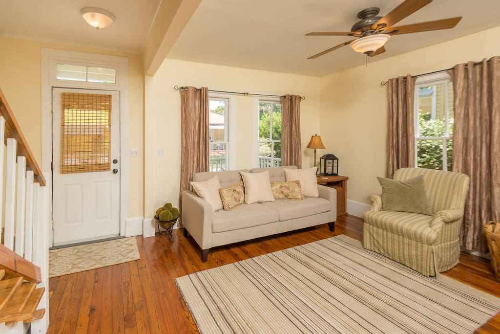 Enter into the 1st Floor Living Room for relaxing