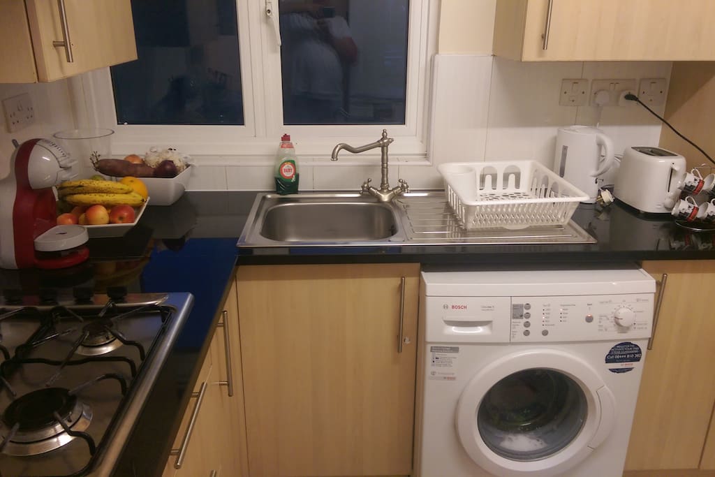 Whashing Machine and Kitchen