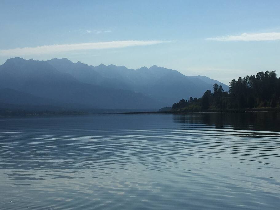 Picturesque views, gorgeous lake.