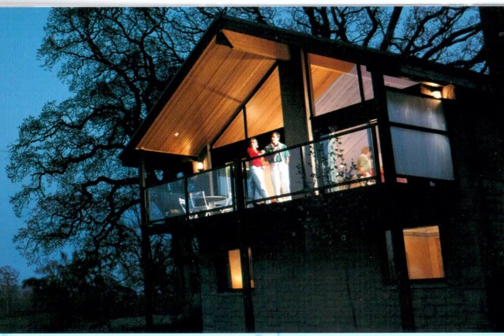 The Lodge at night
