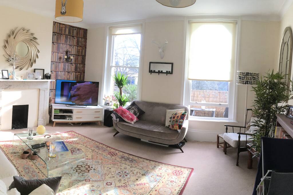 Huge sunny living room