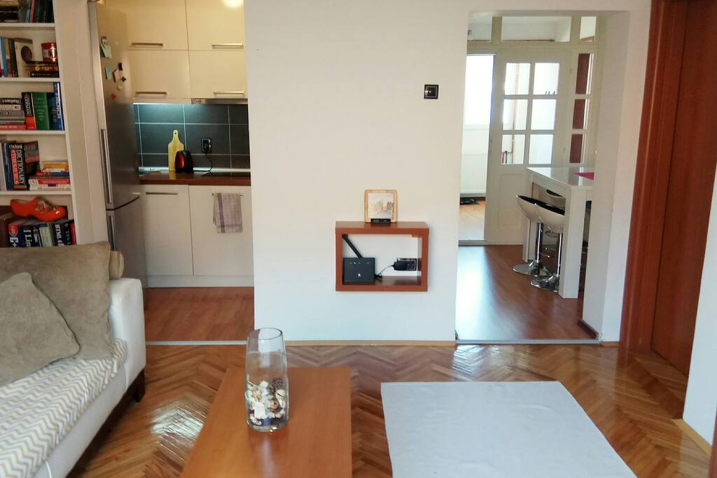 Living room & kitchen