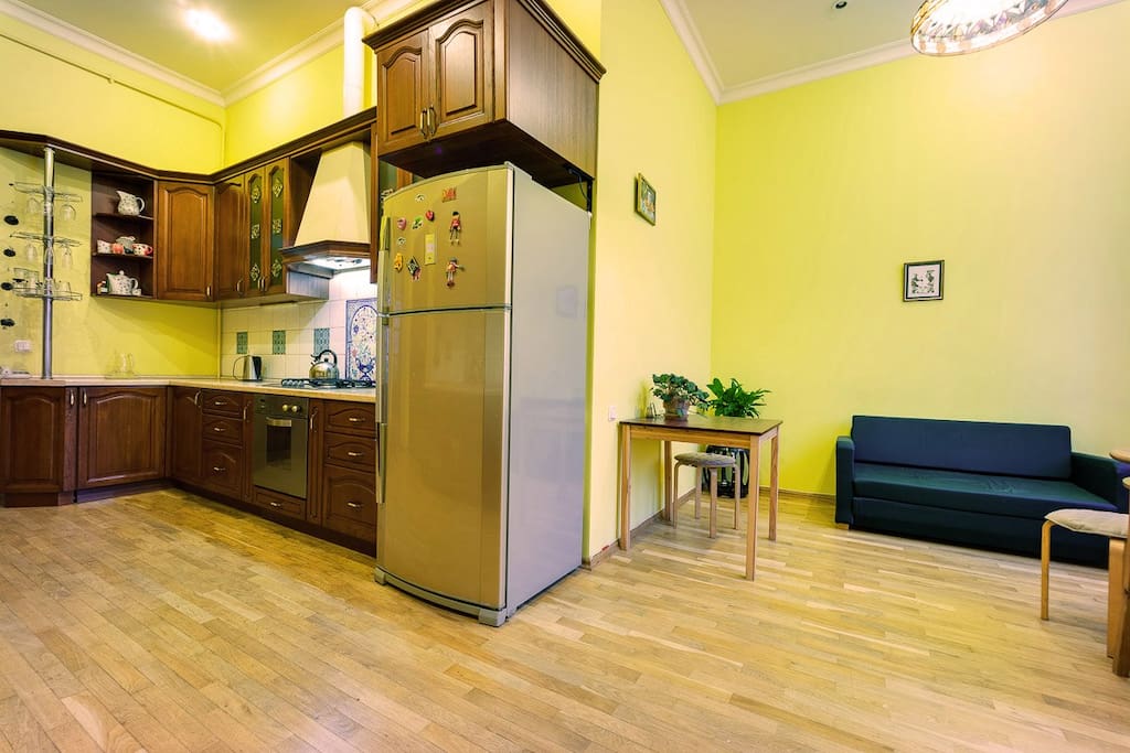 Spacious kitchen available to use at any time during your stay