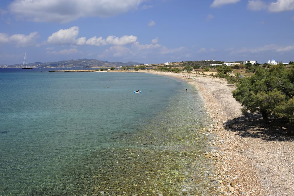 The beach of Pisso Aliki 70m. away