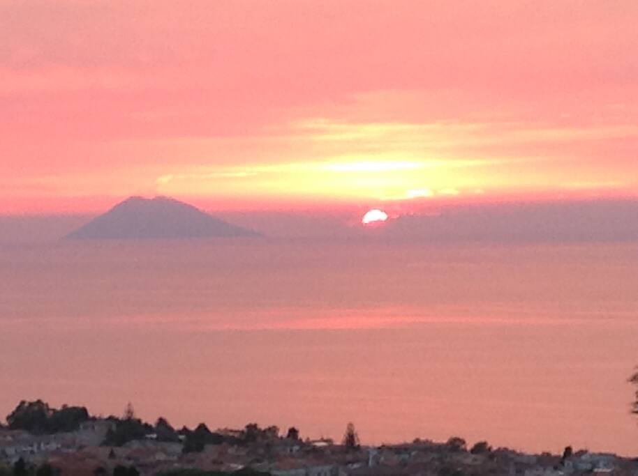 Splendido tramonto visibile dall'alloggio