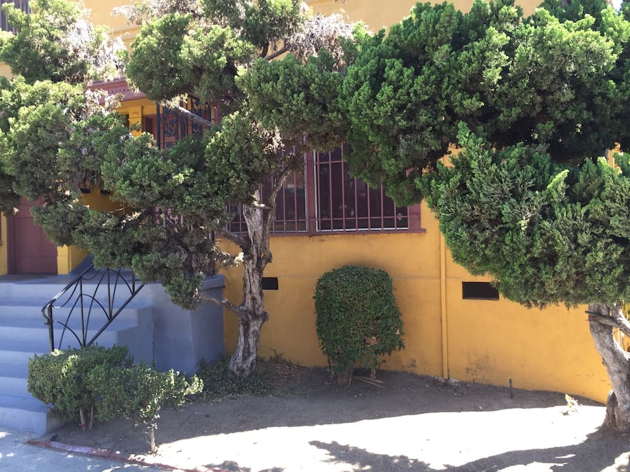 Front of apartment