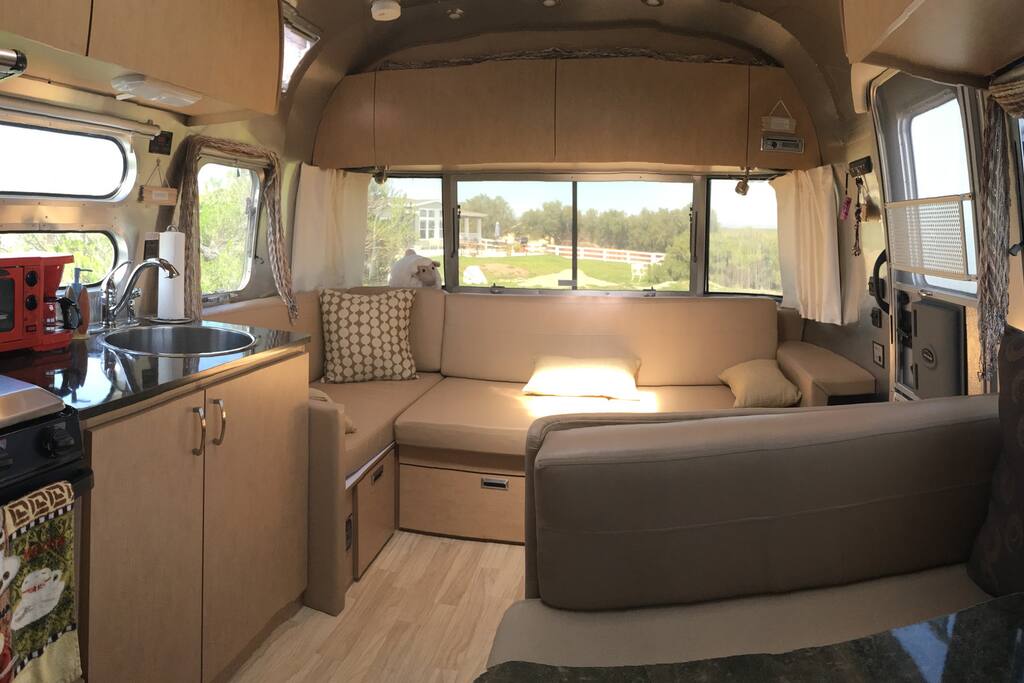 Living room and kitchen