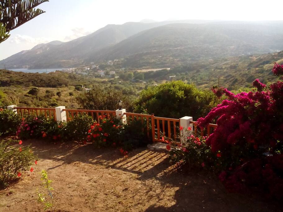 The view from Drakano rooms