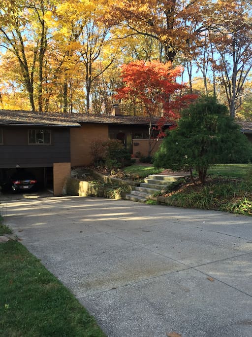 Attached garage. One space available for your car.