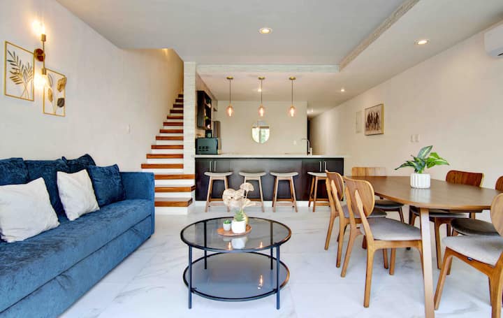 Wow! 3 Bdr, Beach 0 Min,5th Avenue 2 Min! - Playa del Carmen