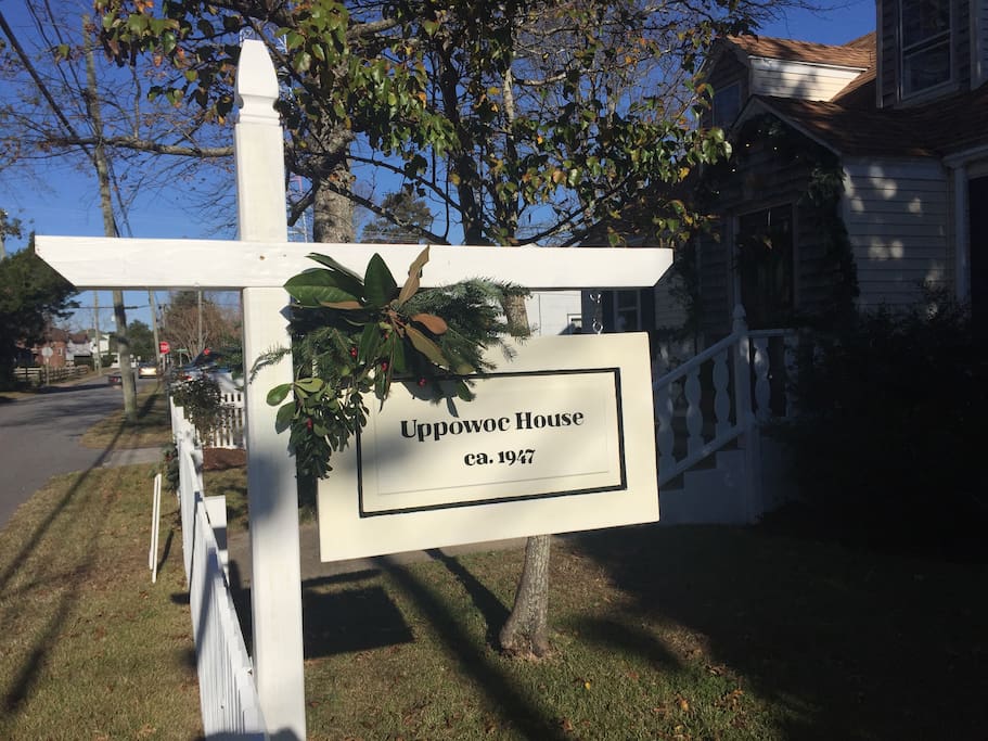 Uppowoc House sign
