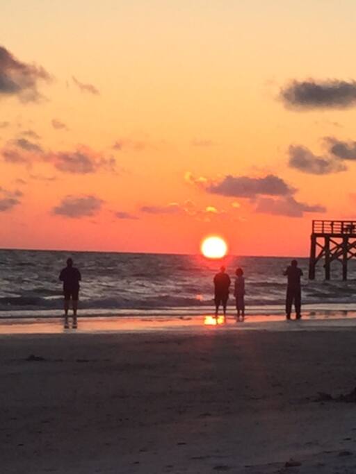 Sunset right across the street on Redington Beach