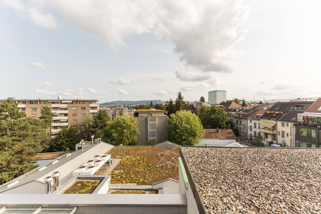 View from the private rooftop