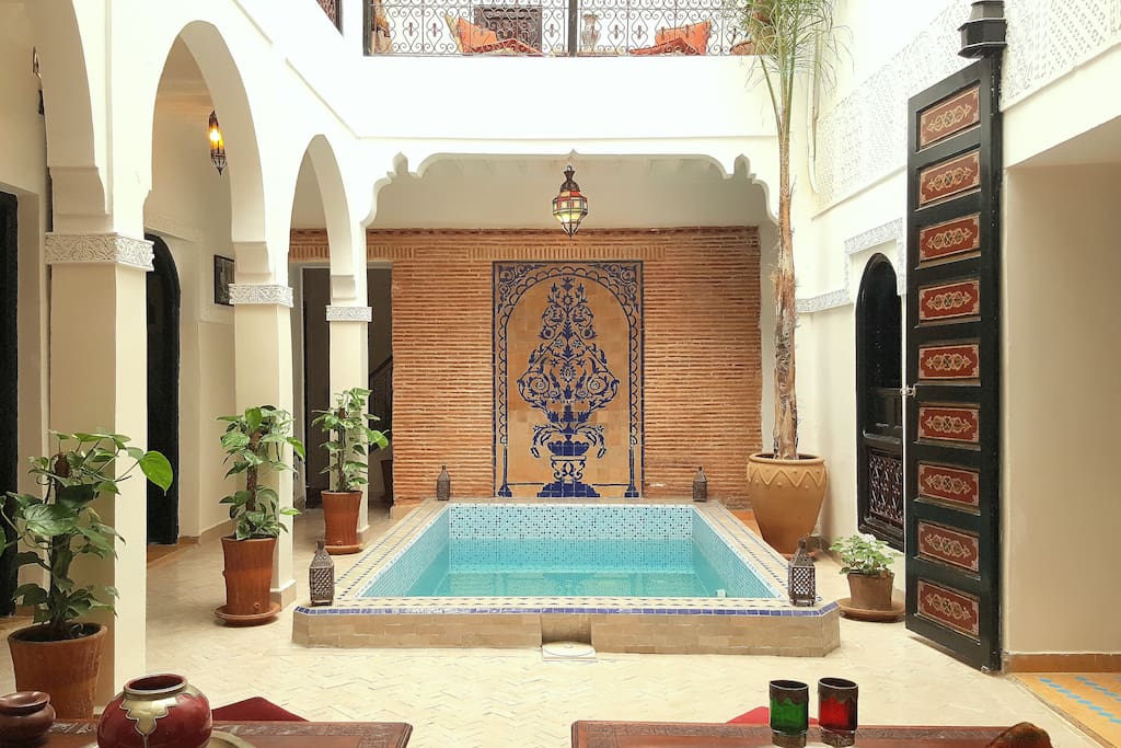 Vista patio piscina