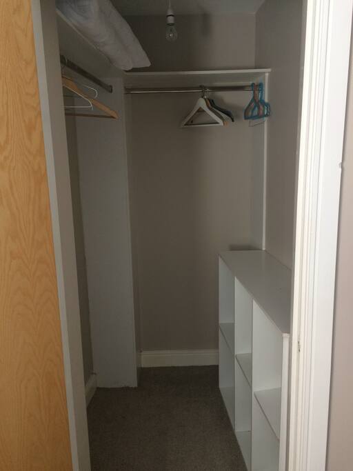 private wardrobe in the bedroom