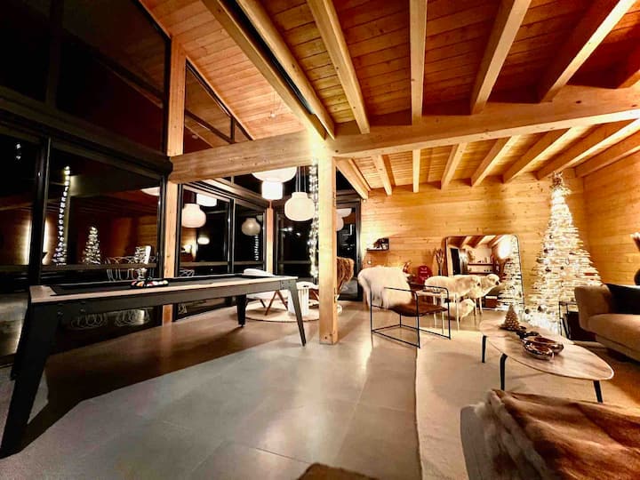 Chalet D'architecte,vue Panoramique&bain Nordique - Allos