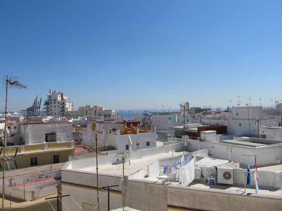Another stunning view from the shared roof top