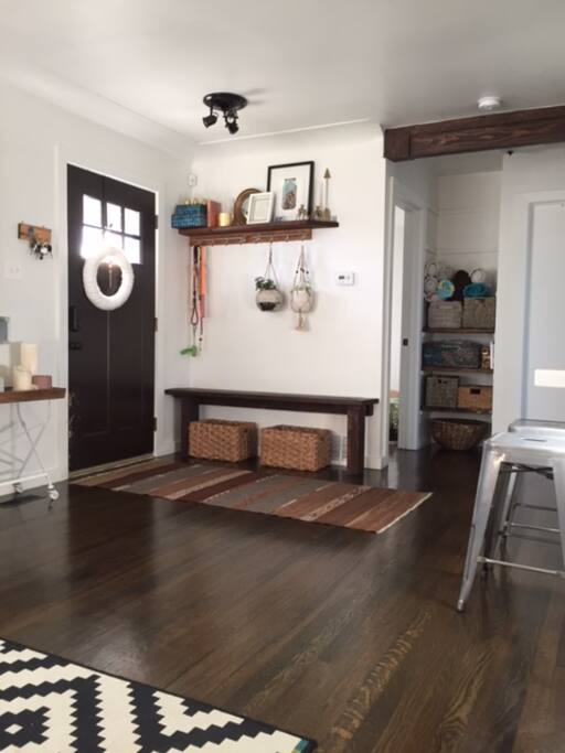 Main entry, easy keypad access to both front and back doors.