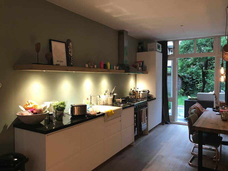 The kitchen is fully equipped