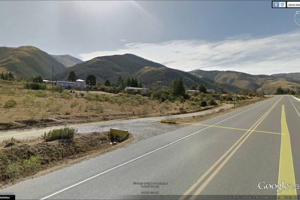 Entrada por Ruta 307, Km 60