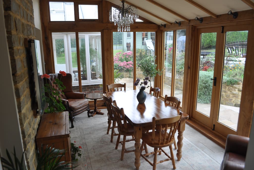 Oak framed breakfast room