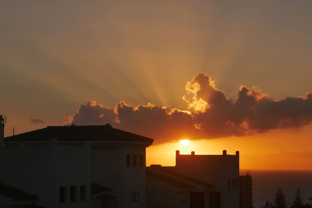 Sunset and seaviews