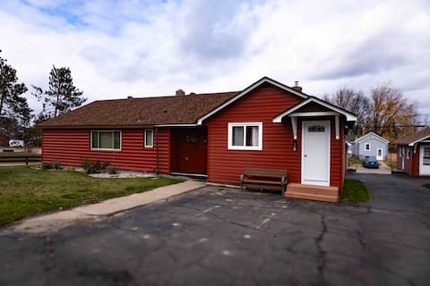 Vacation UniquEly | home in town, with patio
