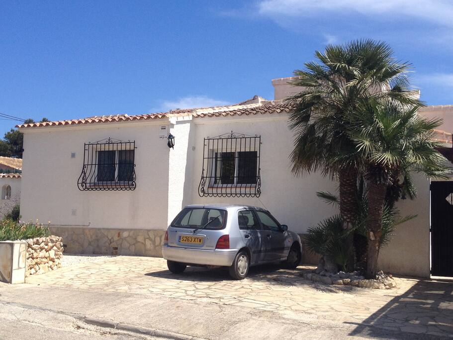 Front of villa