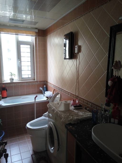 one of the bathroom with smart toilet imported from Japan