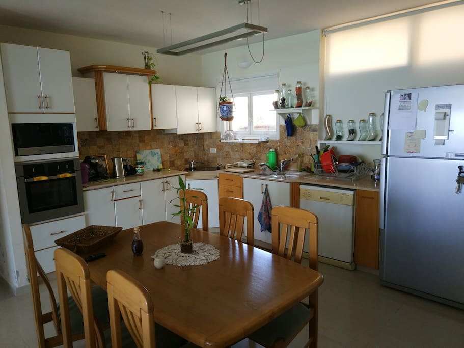 A modern open kitchen