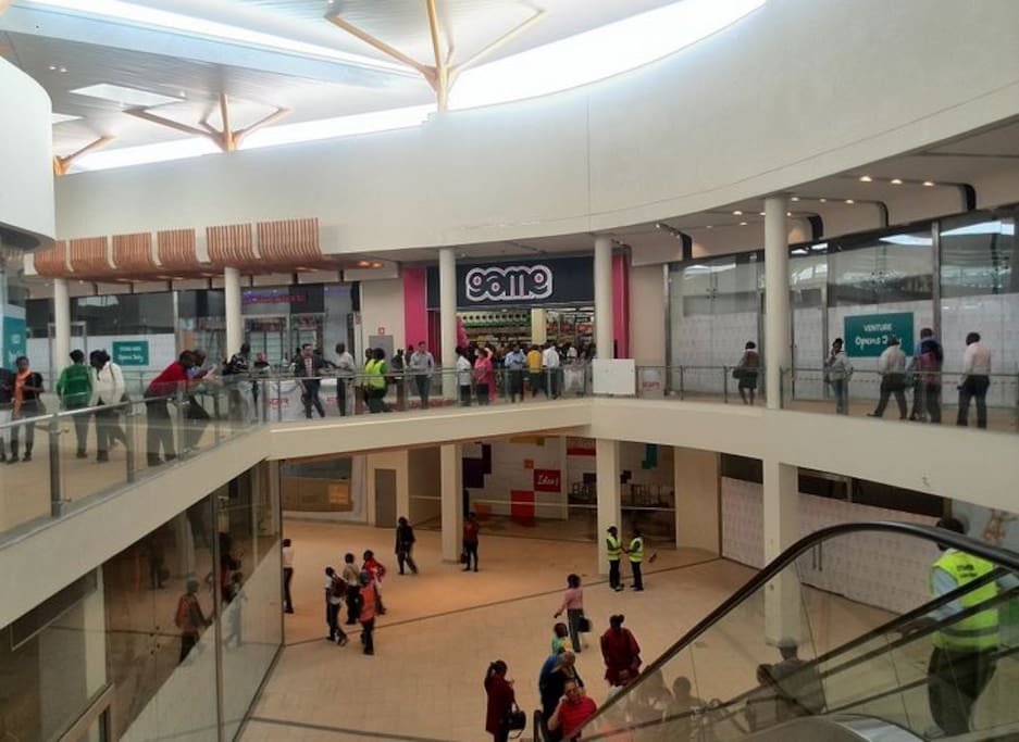 Garden city is a stone throw away. you can have fun, dine and wine in a very conducive environment.