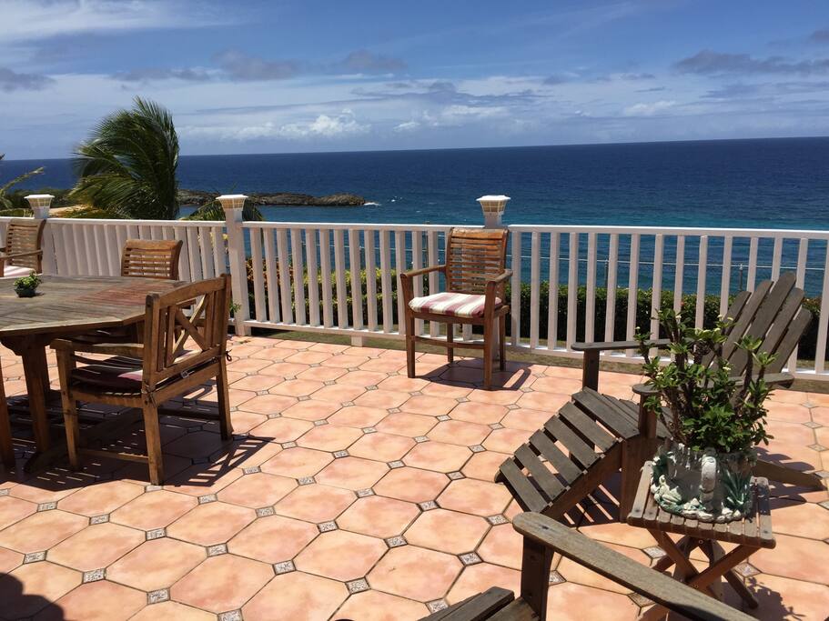 Outdoor deck view
