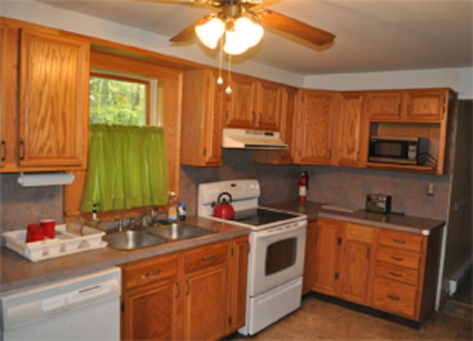Fully stocked kitchen