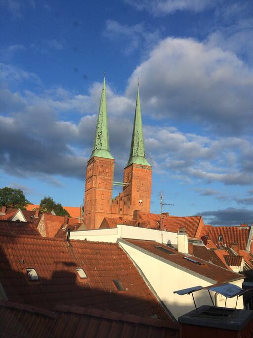 Blick aus dem Wohnzimmer