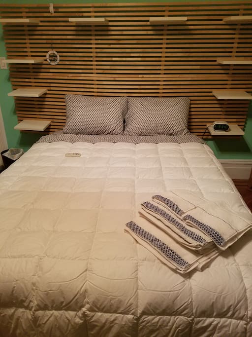 Fresh Sheets, Pillows & Towels.