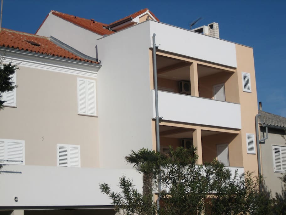 Apartment house situated only one street from the city center.