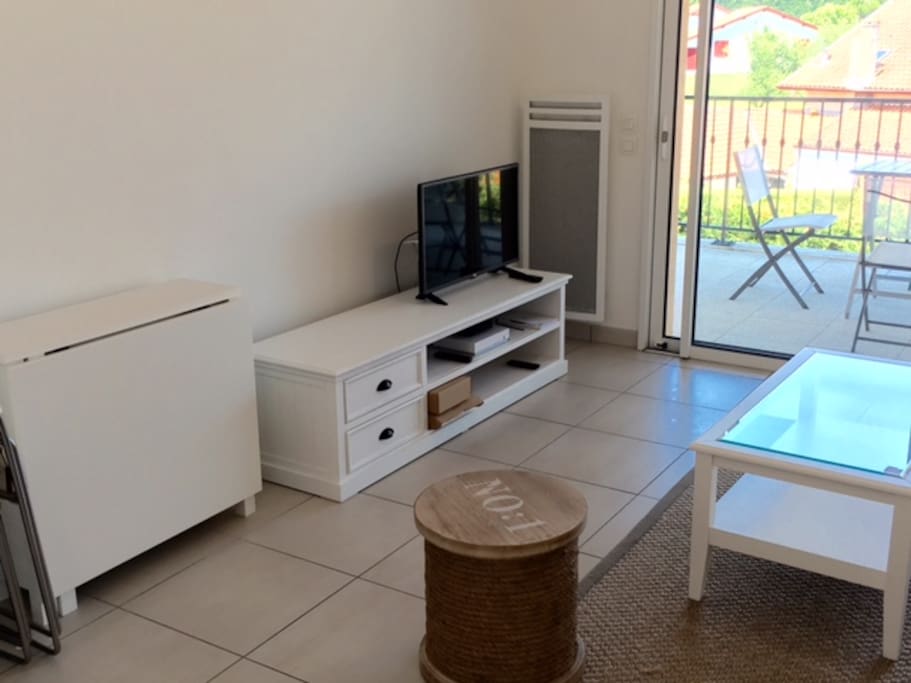 Salon avec TV, Internet, WIFI