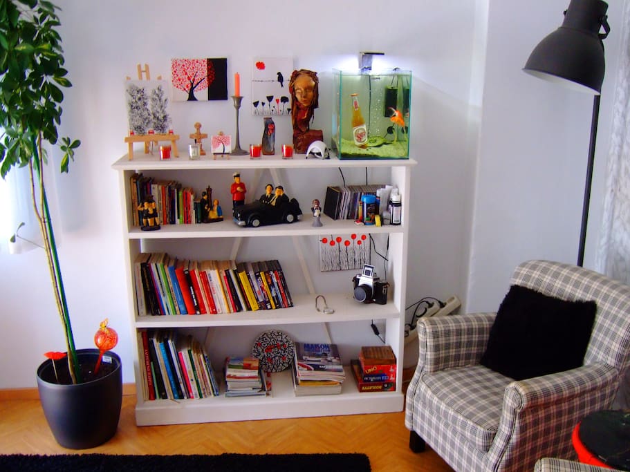 The "stylish" living room